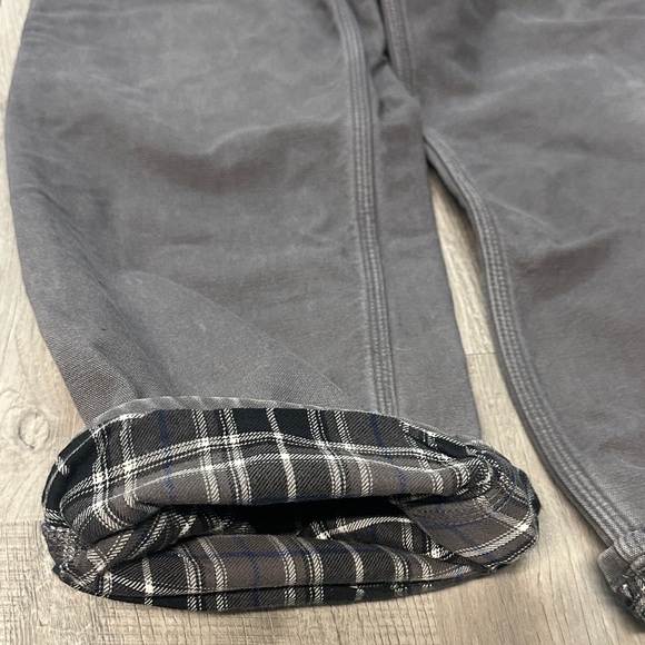 Men's Flannel Lined Gray Duck Canvas pants | 36 x 32 - Picture 6 of 10